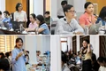 Giảng viên và sinh viên trong một buổi tập huấn nội dung quản lý an toàn phòng thí nghiệm. Ảnh: ĐVCC