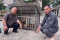Người dân giao nộp 1 cá thể khỉ đuôi lợn để Trung tâm Cứu hộ, Bảo tồn và Phát triển sinh vật chăm sóc, thả về môi trường tự nhiên. 