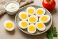 Trứng luộc là một trong những món ăn đêm không gây tăng cân. Ảnh: M.T