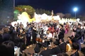 Các nhóm nhạc trẻ cùng biểu diễn giao lưu tại Quảng trường Đại Đoàn Kết Pleiku. Ảnh: Ngọc Duy