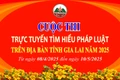 36 cá nhân đạt giải Cuộc thi trực tuyến “Tìm hiểu pháp luật trên địa bàn tỉnh Gia Lai” năm 2025