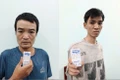 Từ trái sang: Đối tượng Đặng Văn Bảo và Đặng Hoài Đức. Ảnh: ĐVCC