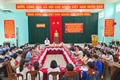 Quang cảnh chương trình đối thoại giữa Thường trực HĐND phường Thống Nhất với 70 học sinh. Ảnh: B.B