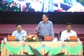 Chủ tịch UBND tỉnh Phạm Anh Tuấn (giữa) đánh giá cao các ý kiến của doanh nghiệp tại Hội nghị. Ảnh: Văn Ngọc