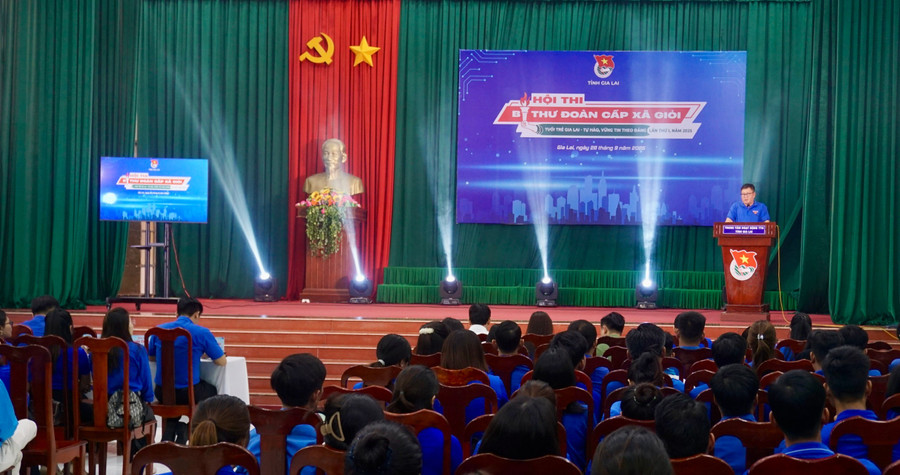 Vòng chung kết Hội thi Bí thư Đoàn cấp xã giỏi tỉnh Gia Lai lần thứ I-2025. Ảnh: D.L hoi-thi-bi-thu-doan-cap-xa-gioi-17.jpg