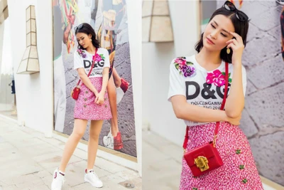 Đông Nhi biến hóa phong cách với cây hàng hiệu Dolce & Gabbana