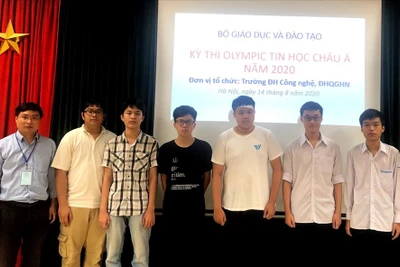 6 học sinh Việt Nam xuất sắc giành huy chương tại Olympic Tin học Châu Á