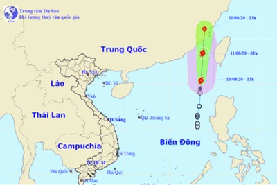 Cơn bão số 3 trên Biển Đông giật cấp 10 trực chỉ Trung Quốc