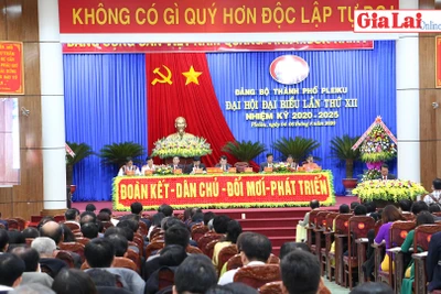 Đại hội đại biểu Đảng bộ TP. Pleiku lần thứ XII thành công tốt đẹp