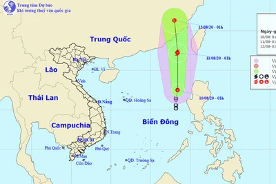 Thời tiết ngày 10/8: Tin áp thấp nhiệt đới trên Biển Đông