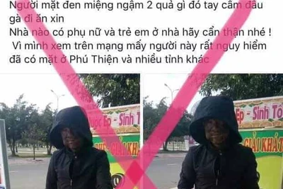 Phú Thiện: Hóa trang thành "người đàn ông áo đen" để câu like