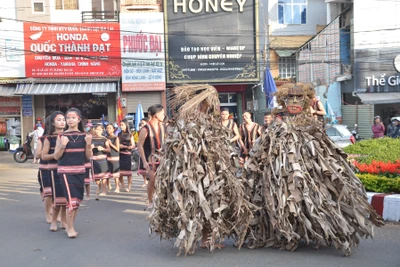 Lễ hội đường phố của đồng bào các dân tộc ở Pleiku