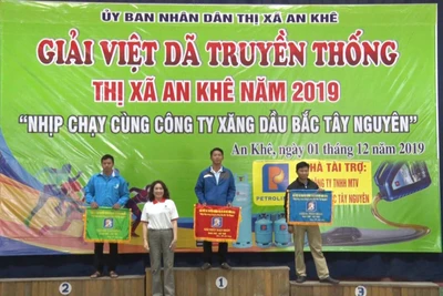 18 đoàn tham gia Giải Việt dã truyền thống thị xã An Khê năm 2019