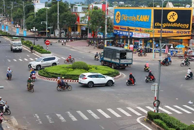 Tiềm ẩn tai nạn tại các vòng xoay giao thông tại TP.Pleiku