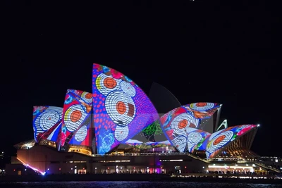 Mãn nhãn với những màn trình diễn ở Lễ hội ánh sáng Australia