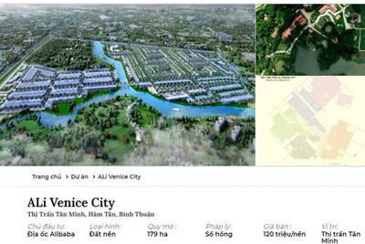 Alibaba rao bán dự án không có thực thứ 2 tại Bình Thuận