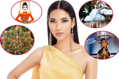 'Bàn thờ' trượt Top 3 trang phục dân tộc cho Hoàng Thùy tại 'Miss Universe'