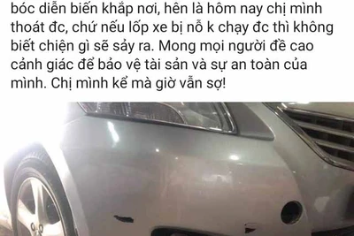 Xác minh thông tin cướp dùng súng truy đuổi ô tô giữa ban ngày