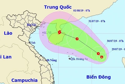 Xuất hiện vùng áp thấp trên Biển Đông, có thể hướng vào Việt Nam