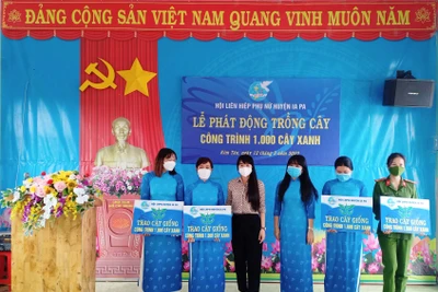 Ia Pa phát động trồng cây xanh