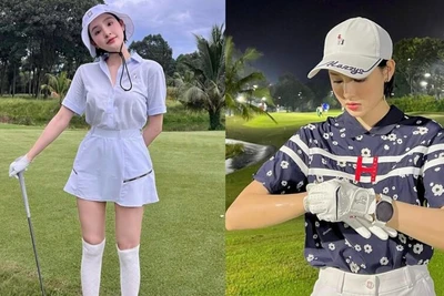 Thời trang đánh golf không trùng lặp của Hiền Hồ