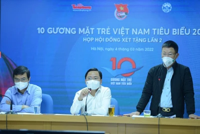 Công bố 10 Gương mặt trẻ Việt Nam tiêu biểu 2021