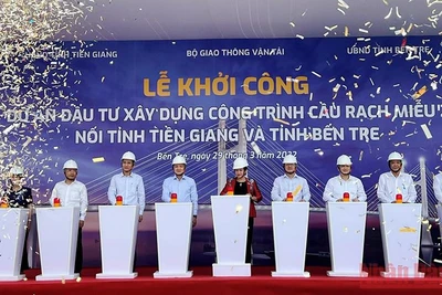 Khởi công xây dựng cầu Rạch Miễu 2