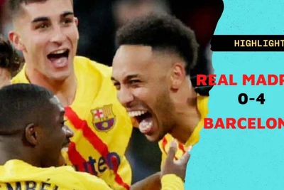 Highlights Real Madrid 0-4 Barcelona: Siêu kinh điển quá hấp dẫn và chênh lệch tỷ số