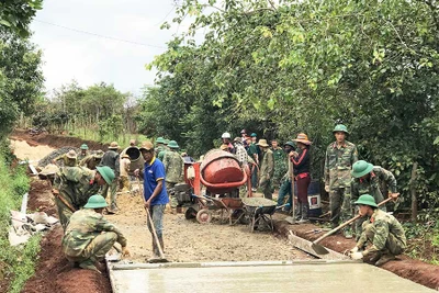 Những công trình thắm tình quân dân