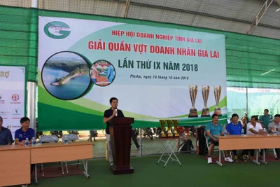 Khai mạc giải Quần vợt Doanh nhân tỉnh Gia Lai lần thứ IX-2018