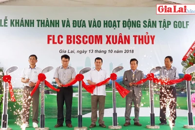 Khai trương Sân tập Golf FLC Biscom Xuân Thủy