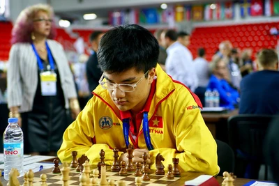 Cờ vua Việt Nam thắng tưng bừng ở vòng đấu thứ 7 Olympiad