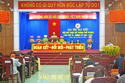 Đại hội đại biểu Hội Chữ thập đỏ TP. Pleiku nhiệm kỳ 2021-2026