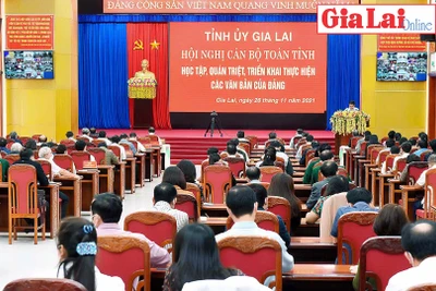 Gia Lai: Hội nghị cán bộ toàn tỉnh học tập, quán triệt các văn bản của Đảng