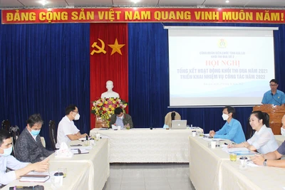 Khối thi đua số 2 Công đoàn Viên chức tỉnh Gia Lai tổng kết hoạt động năm 2021