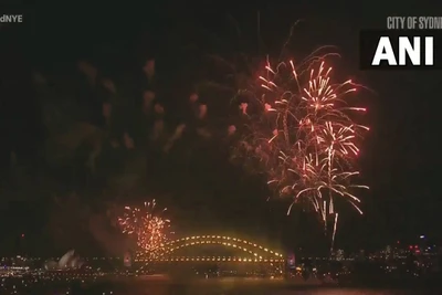 Mãn nhãn màn pháo hoa chào năm mới ở Sydney (Úc)