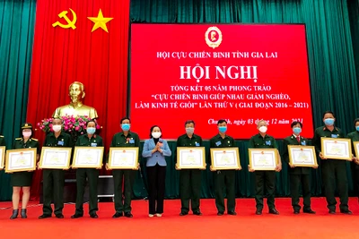 Cựu chiến binh Gia Lai phấn đấu mỗi năm xóa trên 40 căn nhà dột nát