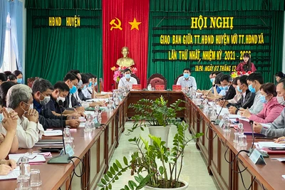 Ia Pa: Giao ban Thường trực HĐND 2 cấp lần thứ nhất nhiệm kỳ 2021-2026