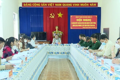 Đảng ủy Quân sự huyện Krông Pa ra nghị quyết lãnh đạo thực hiện nhiệm vụ năm 2022