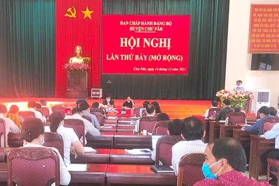 Năm 2021, huyện Chư Păh đạt 15/17 chỉ tiêu