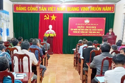 Mang Yang tập huấn phổ biến công tác tuyên truyền trong hệ thống Mặt trận