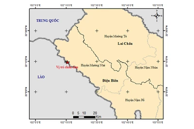 Động đất 3,6 độ Richter tại tỉnh Điện Biên