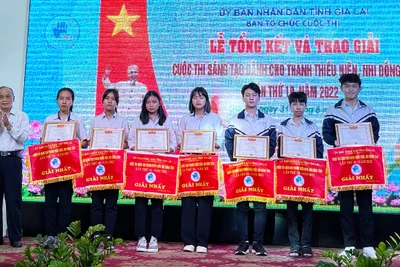 Gia Lai: Trao giải Cuộc thi Sáng tạo dành cho thanh-thiếu niên, nhi đồng