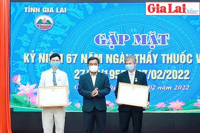 Gia Lai: Gặp mặt, chúc mừng và khen thưởng các tập thể, cá nhân ngành Y tế