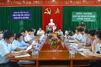 Sơ kết quy chế phối hợp bảo vệ biên giới