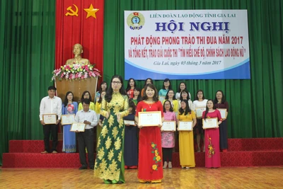 Phát động phong trào thi đua năm 2017 và trao giải cuộc thi "Tìm hiểu chế độ, chính sách lao động nữ"