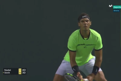 Rafael Nadal 2-0 Jack Sock