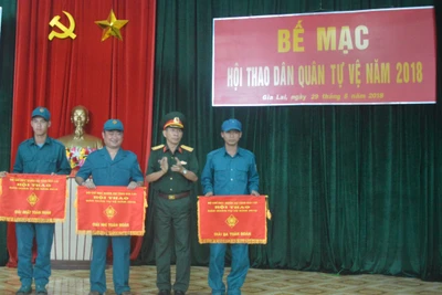 Bế mạc Hội thao Dân quân tự vệ năm 2018