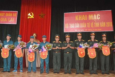 Khai mạc Hội thao Dân quân tự vệ Gia Lai năm 2018