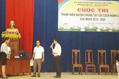 Cuộc thi Thanh niên huyện Chư Pưh chung tay cải cách hành chính